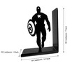 HeavenlyKraft Superhero Bookends | Decorative Bookends for Shelves | Non-Skid