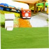 NUOBESTY Artificial Green Lawn Carpet Plastic Grass Rug Model Garden