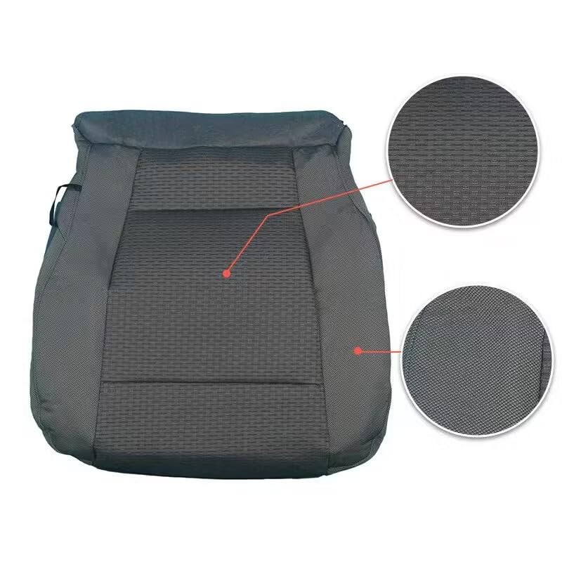 BABERGOU Medium Gray Cloth Driver Side Bottom Seat Cover Compatible