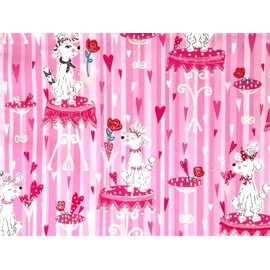 'NUGGLEBUDDY Pets Moist Heat & Aromatherapy Organic Rice Pack for Microwave. for Puppies or Dog Lovers! Beautiful French Poodle Love Fabric! UNSCENTED