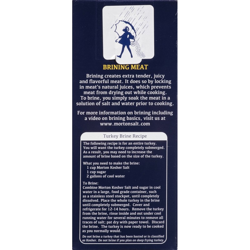 Morton, Kosher Salt-Coarse, 48 Ounce