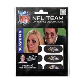 Party Animal Baltimore Ravens Team Eye Black Strips- 3 Pairs