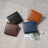 Milagro ca-mb-669 Oiled Leather, Thin Bifold Wallet (Wallet, Men's, Folding
