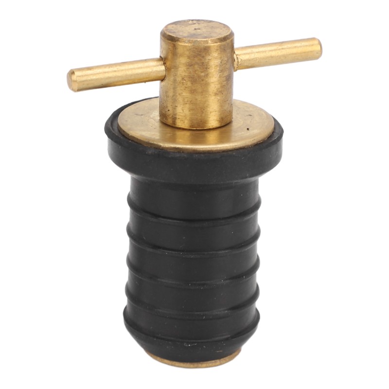Marine Boat Brass T Handle Drain Plug Strong Structure Twist