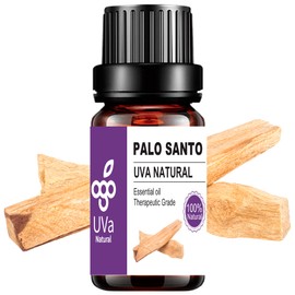 Aceites Esenciales de Palo Santo Aromaterapia - Natural 100% de Aceite Esencial Natural Conjunto de Difusores y Humidificadores con Caja de Regalo Exquisita (UVa Natural, 10 ML) (Palo Santo)