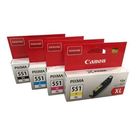 Original Printer Cartridges for Canon PIXMA iP7250 8750 iX6850 MG 5450 5550 5650 6350 6450 6650 7150 7550 MX725 925 (Multi XL (4-Pack)