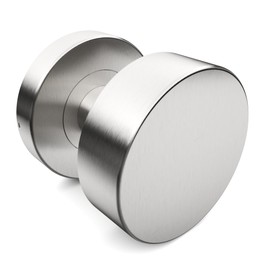 Sempro 1 Round Door Knob for Front Doors and Interior Doors, Fixed Door Knob Made of V2A Stainless Steel