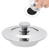 Universal Bath Plug for 40-45mm Holes - Stainless Steel Drain