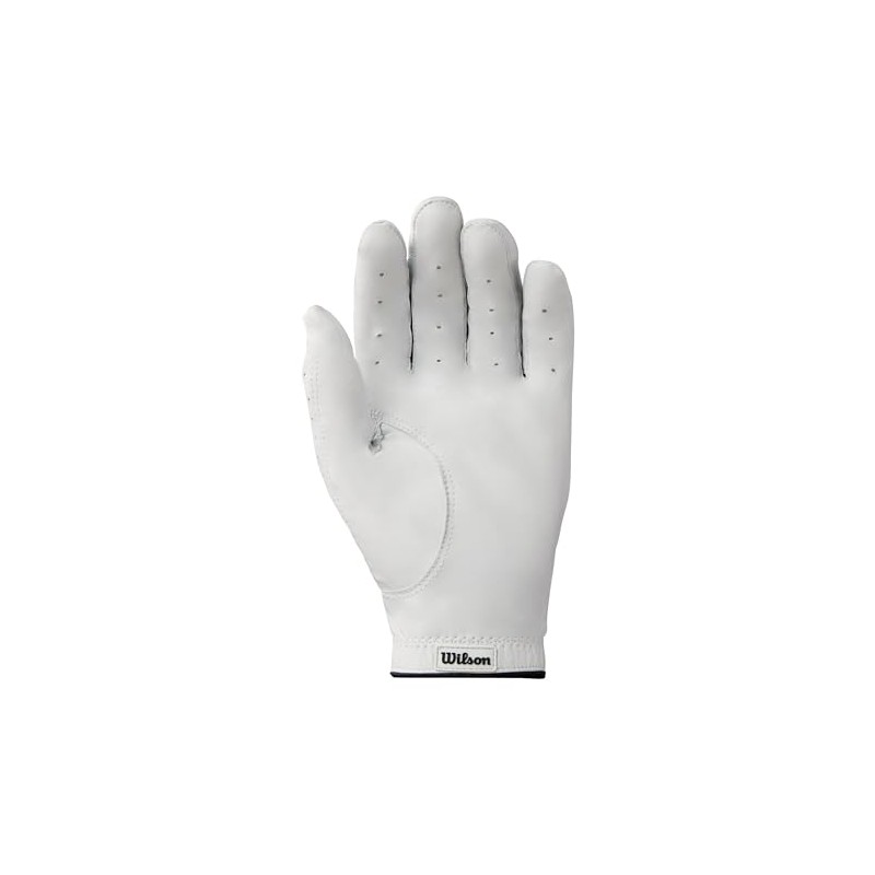 WILSON Staff Conform Men's Golf Glove, Right Hand, White/Black, Small