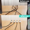 Magnetic Cable Clips, Cable Management Under Desk,Cord Organizer for Desk