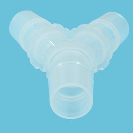 PHITUODA 5 Pcs 3/4" Hose Barb Fitting Equal Barbed Y Shaped 3 Way Plastic Joint Splicer Mender Adapter Union Fitting for Air Line Tubing Pipe