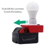 Portable E27 Lamp Bulb with Battery Adapter LED Working Light