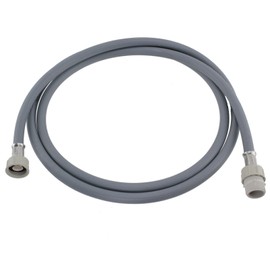SPARES2GO Straight End Cold Water Fill Inlet Hose Extension for Grundig Dishwasher (2.5M)