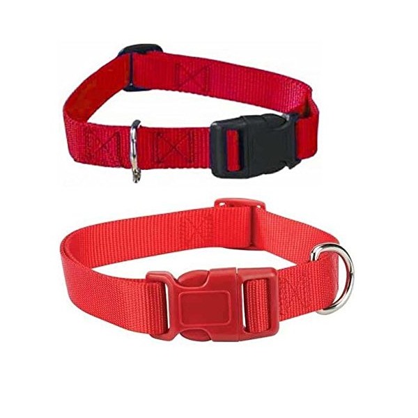 Zack & Zoey RED Dog Collar Bulk LOT Packs 4