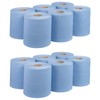 REQUISITE NEEDS Blue CENTREFEED Rolls 2 PLY Paper Towels Hand