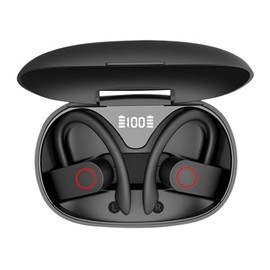 Audifonos Inalambricos, Audífonos Bluetooth 5.3 con Pantalla Digital LED,Estéreo HiFi Audífonos Inalámbricos, Llamada ENC HD Y IPX7 Impermeable,Audífonos Deportivos con Gancho para Android