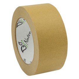 NATEE® Kraft Paper Packaging Tape | Fully Recyclable Sticky Tapes | Strong Eco-Friendly Kraft Paper for Packing Parcels and Boxes | Brown Paper Packaging for Moving House | 50 Metres x 48mm (4)