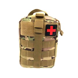 Wolike First Aid Bag Empty Tactical Medical Pouch EMT Emergency Survival Kit Outdoor Travel Molle Rip-Away EMT For Medical Multipurpose Waist Pack Military Utility kit (Camouflage)