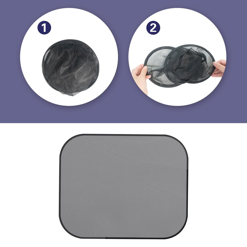 2pcs Laptop Sun Shade with Adjustable Clip Stand, Portable Working