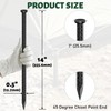 14 Inch Rebar Stakes 1/2" Heavy Duty Ground Anchors for