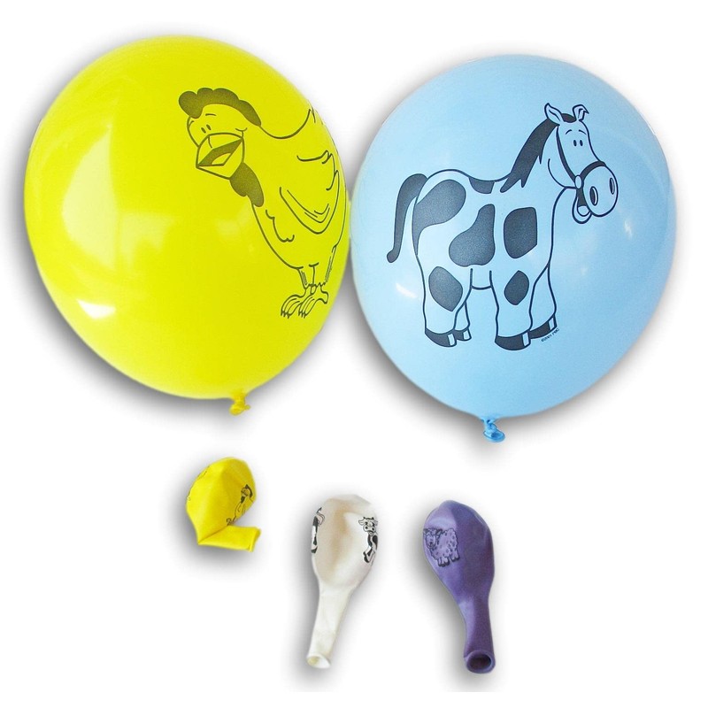 Farm Animal Balloons - 10 Pack - 11 Inch