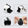Raheem Motorcycle Keyring with Star Keyring Motorcycle Helmet Keyring Helmet
