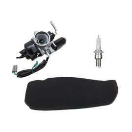 17.5 mm Carburettor + Air Filter + Spark Plug B9ES Set for Piaggio Sfera NSL 50 80