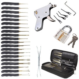 Sky Wave 32-Piece Lock Picking Pick Set Lock Pick Opener Locksmith Pick Gun
