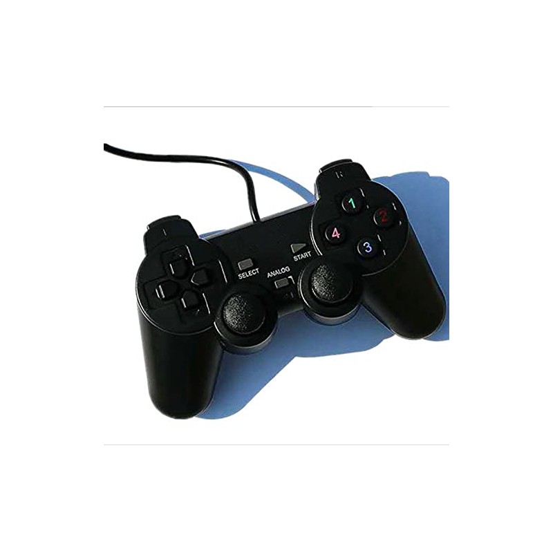 ゲームパッド pc用ゲームパッド ゲームパッドコントローラー USB有線ゲームパッドシングル/ダブル 2重振動ゲームコントローラ 印キーは感圧 ジョイスティック360° 遅延なし コントローラー 有線