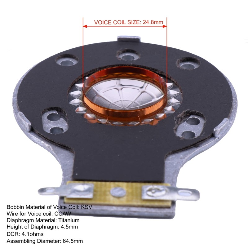 SPATHIPHYLLUM Speaker Replacement Horn Diaphragm Compatible for JBL 2412, 2412H,