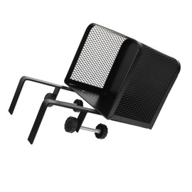 KICHOUSE Under Desk Cable Management Basket Clamp Organizer for Efficient Storage No Damage to Desk Versatile Design for Cables Remotes and Office Supplies Black Small