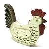 Rustic Chicken Pair Tabletop Decor Figurine