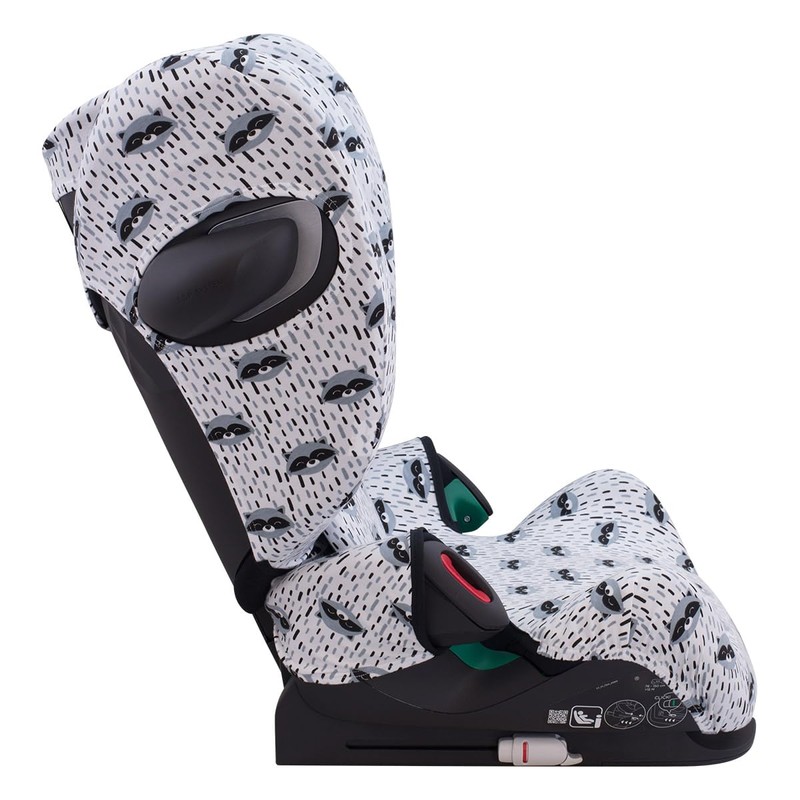 JYOKO Kids Cover Compatible with Cybex Solution G I-size (Raccoon)