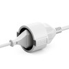 Extension earthing contact plug (type F) 90° - earthing contact
