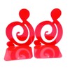 1Pair Music High Note Art bookends bookends Gift Red