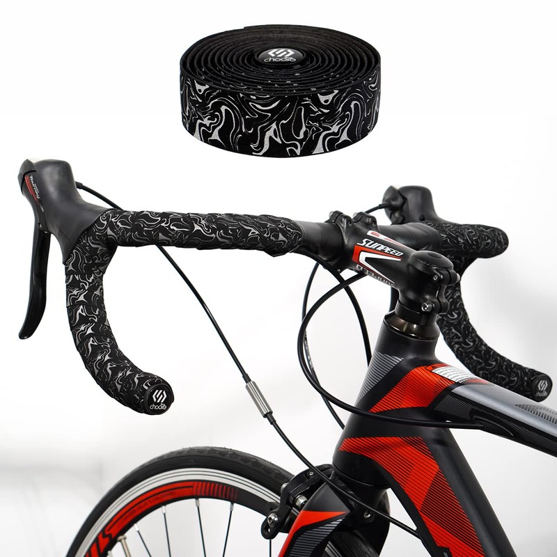 Chooee Road Bike Handlebar Tape,Bike Bar Tape with End Plugs-2