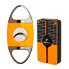 PIPITA Cigar Lighter and Cigar Cutter Set (2pcs/Set), Jet 3