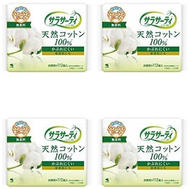 Sarasati 100% Cotton Sheet Unscented, 112 Packs (4 Pieces)