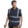 Yoko Men's Yk001/Hvw100 Hi Vis 2 Band and Braces Waistcoat