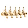 NKlaus Key Hook Sailing Messenger 5-Way Brass Gold 25 x
