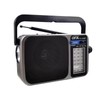 Portable 3-Band AM/FM/SW Radio with Bluetooth + LED Flashlight