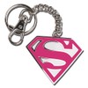 The Noble Collection Supergirl Pink Logo Keychain