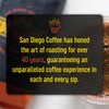 San Diego Coffee DECAF French Roast, Dark Roast, Ground Coffee,