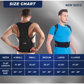 Fully Adjustable Magnetic Back Brace Posture Corrector with Lumbar Support Belt - Best Straightener Trainer Improves Posture, Lower and Upper Back Pain for Women & Men (Magnet, XS Waist 25" - 33")