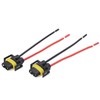 2PCS H11 HEADLIGHT CONNECTOR PLUG WIRE FOR TOYOTA AVENSIS PRIUS