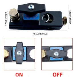 Battery Disconnect Switch, Heavy Duty Battery Isolator Switches, Battery Cut Off Switch 12v 48v, Universals Battery Terminal Anti-Leakage Switches Car Parts for Car Marine Boat RV ATV