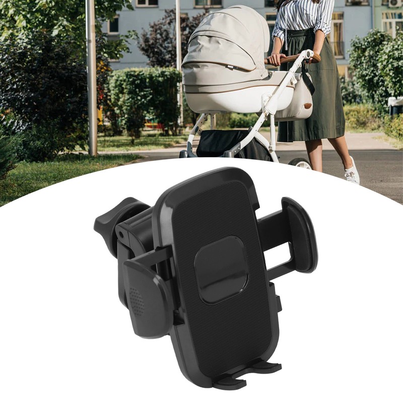 Stroller Phone Holder 360° Rotation Bike Phone Mount Antiskid for