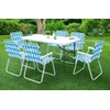 HAPPYGRILL 6 Pack Folding Chairs Set Portable Lightweight Web Dining