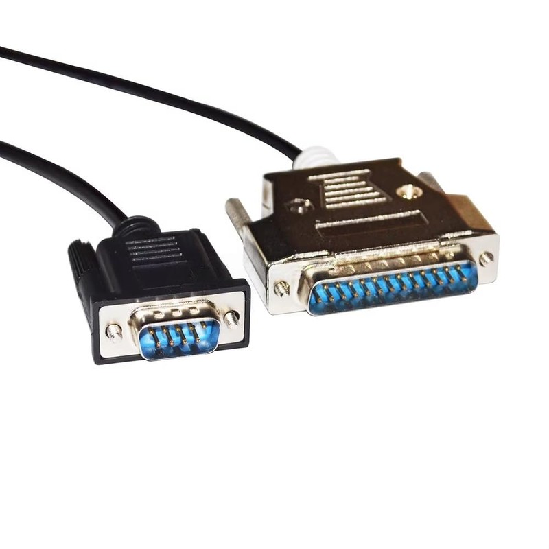 RIKYJIC DB25 25-pin Male to DB9 9-pin Male RS232 Data