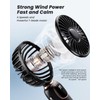 ColdSky - Ventilador portátil de mano, 4000 mAh, funciona con
